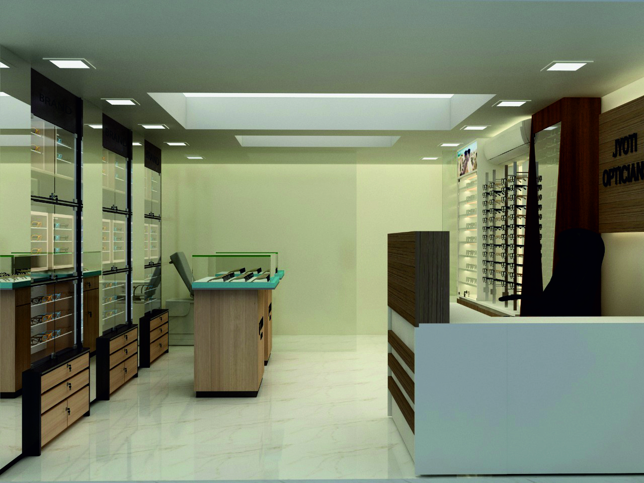 optical showroom interior design