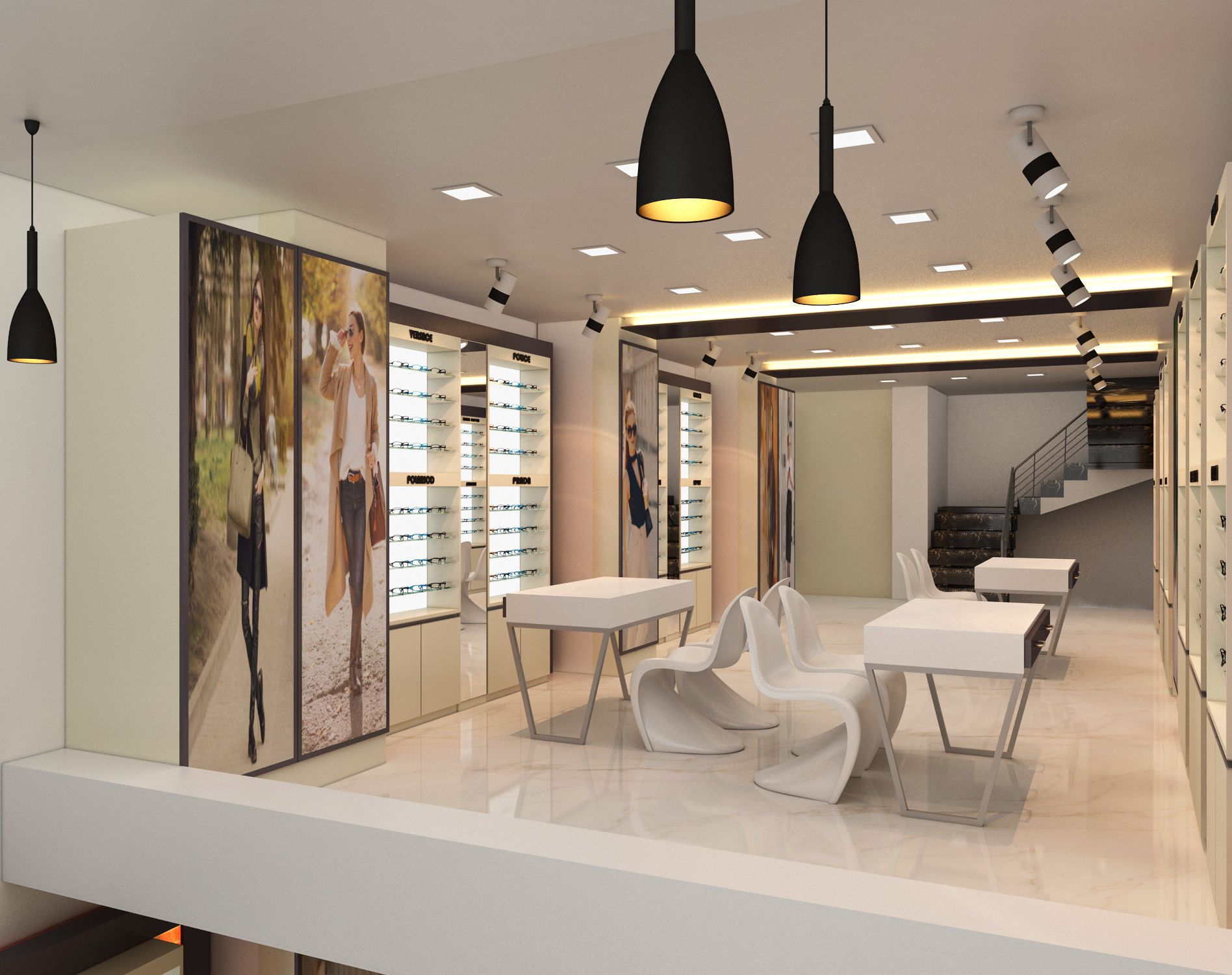 optical showroom interior designing