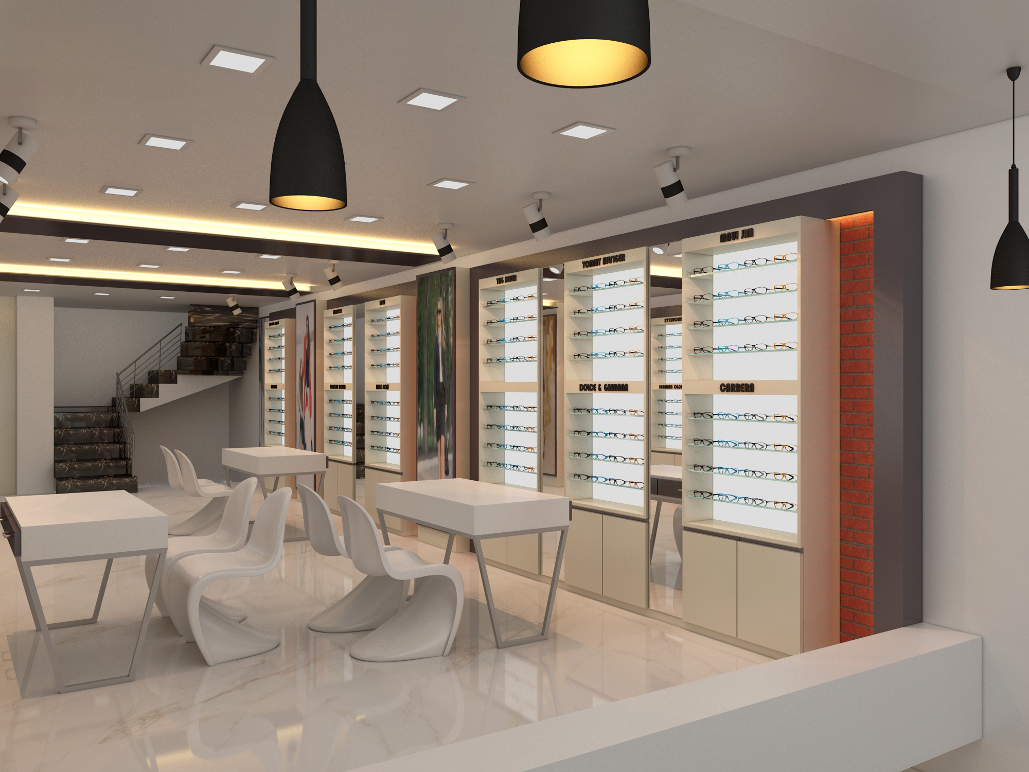 optical showroom designing